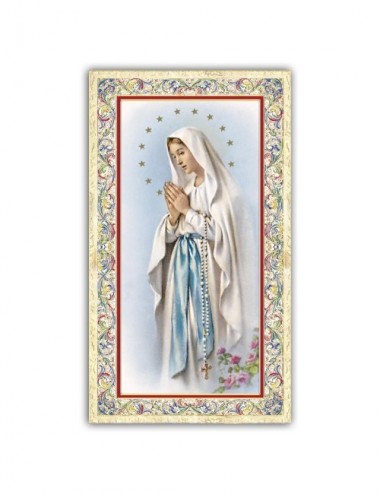 Santino Vergine di Lourdes...