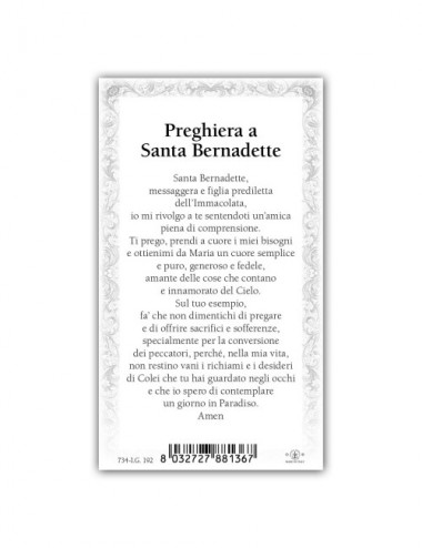 Santino Santa Bernadette...