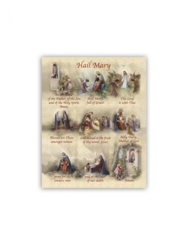 Mini poster con l'Ave Maria...